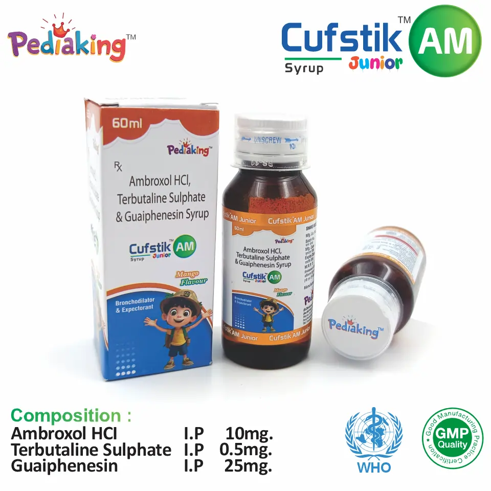 Ambroxol 10 mg + Terbutaline 0.5 mg + Guaiphenesin 25 mg Syrup PCD Franchise